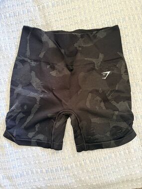 Gymshark Black Camo Shorts